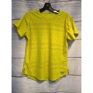 New Balance Yellow Q Speed Jacquard Short Sleeve